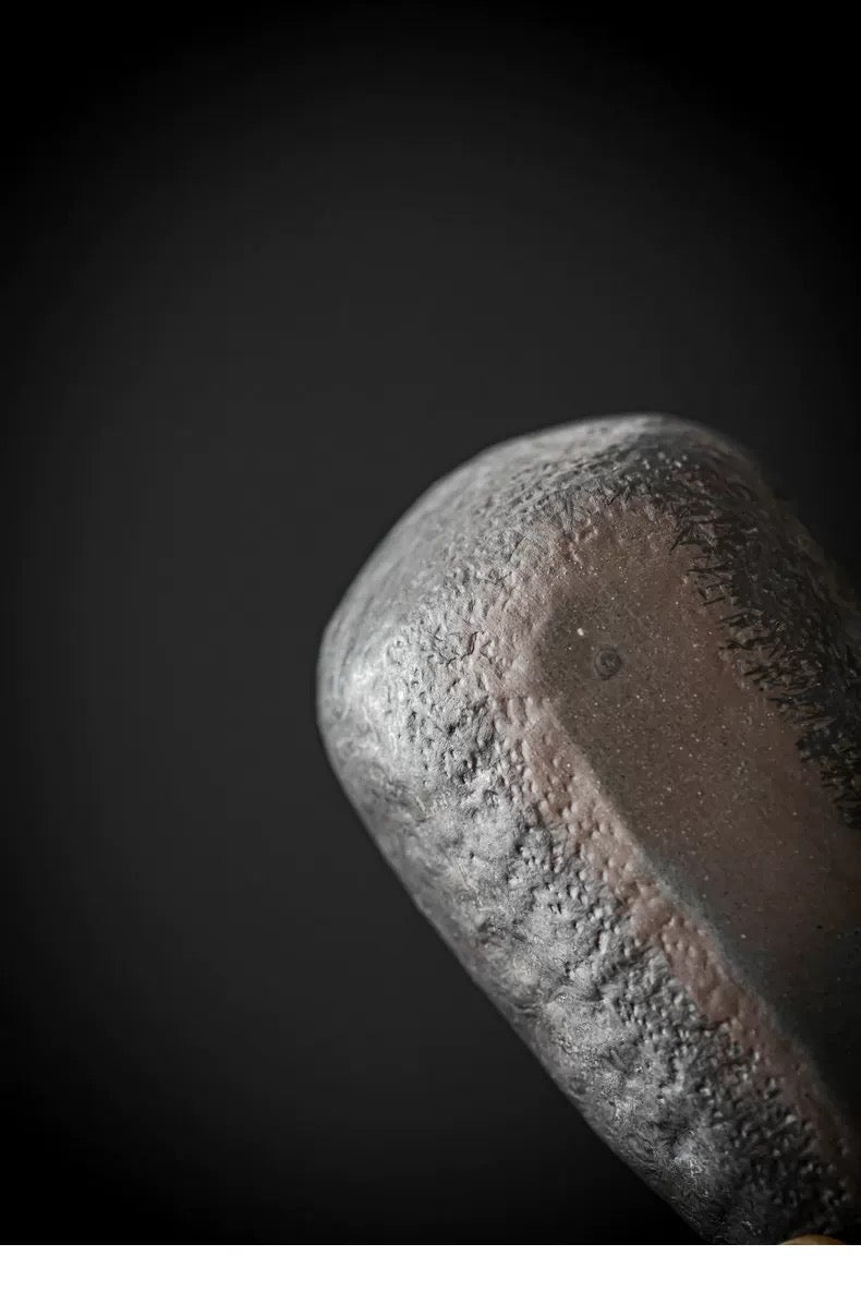 Coarse Pottery tea scoop