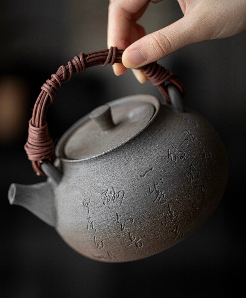 Coarse Earthenware Rattan tea stove