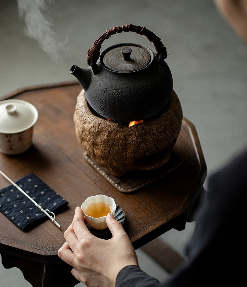 Coarse Earthenware Rattan tea stove