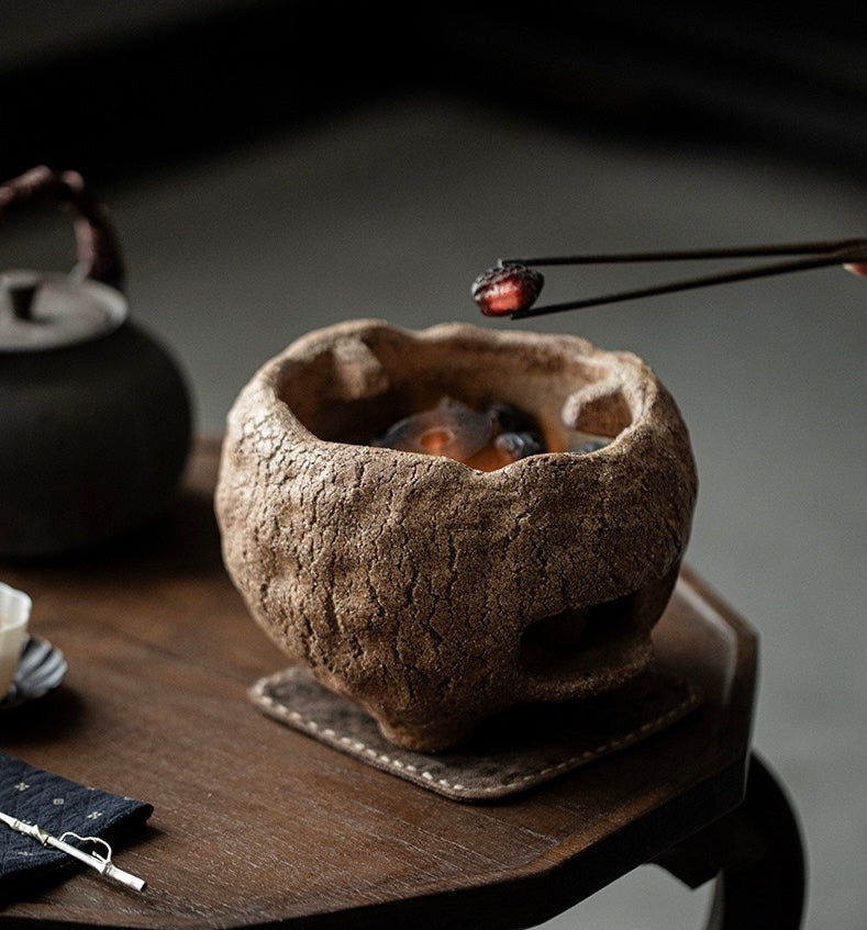 Coarse Earthenware Rattan tea stove