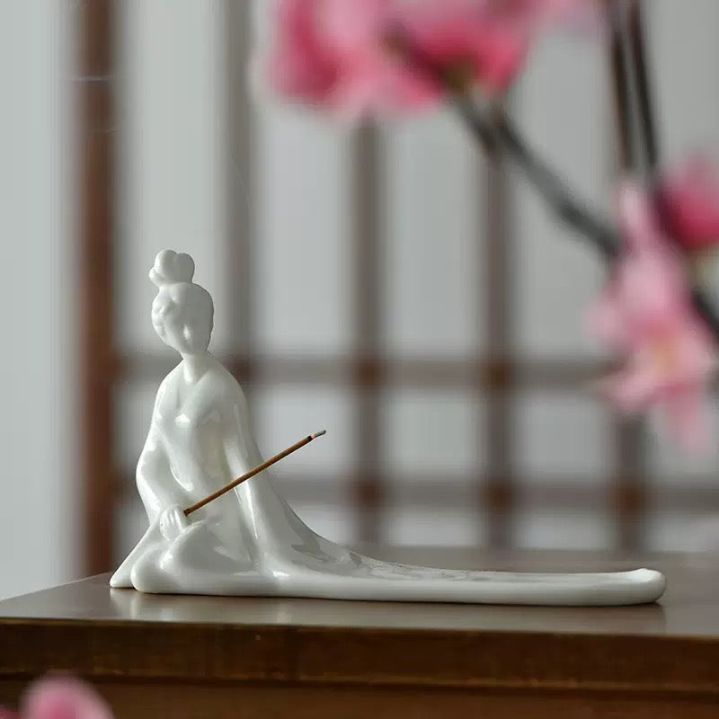 Lady Holding Incense incense burner