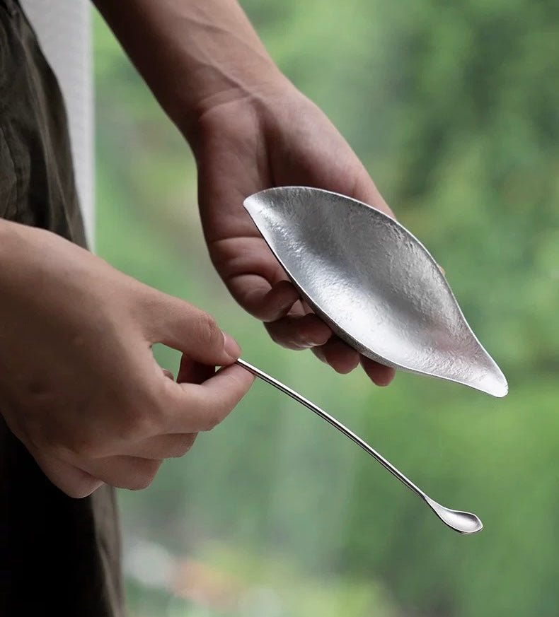 Pure Tin tea scoop