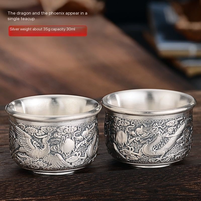 Pure Silver 999 teacup