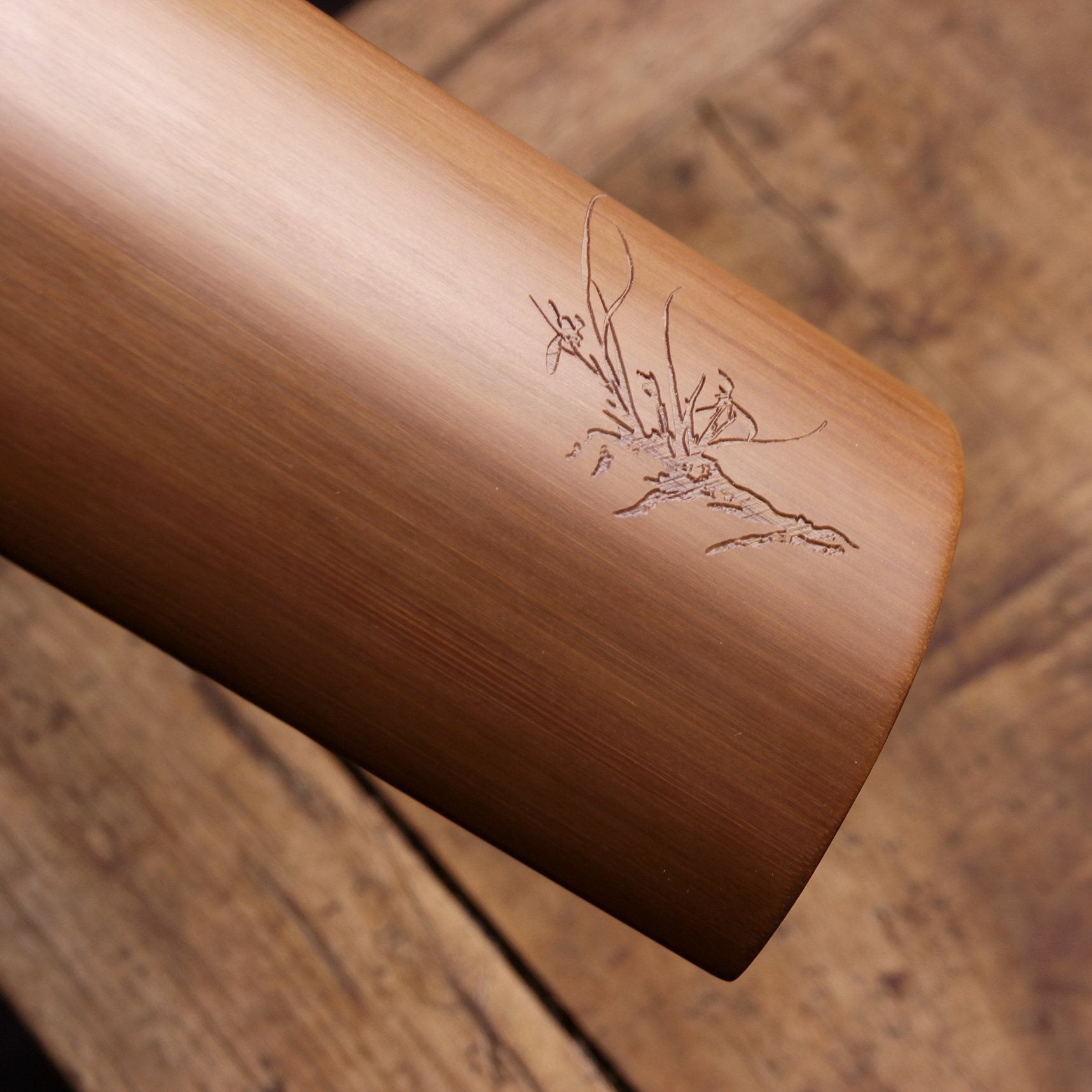 Carved Bamboo tea scoop