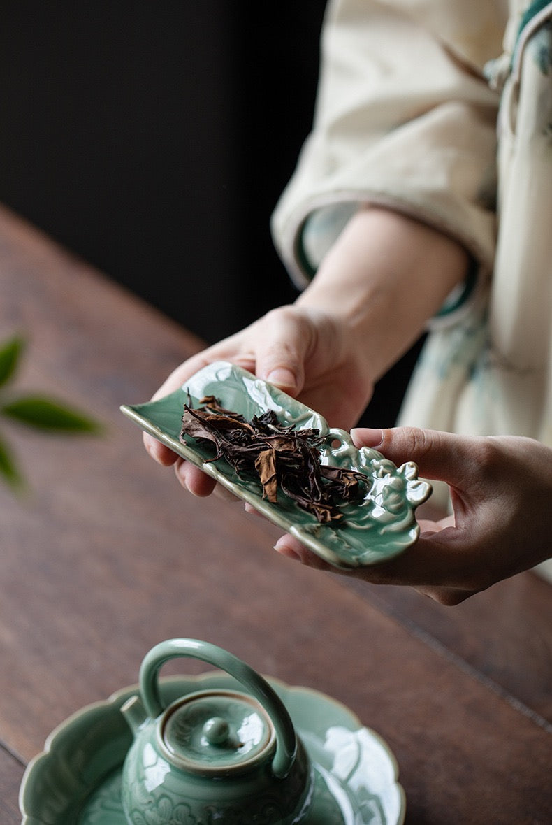Relief Lotus Flowers tea scoop