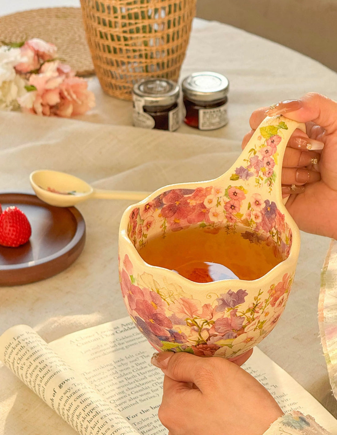 Pink Flower mug