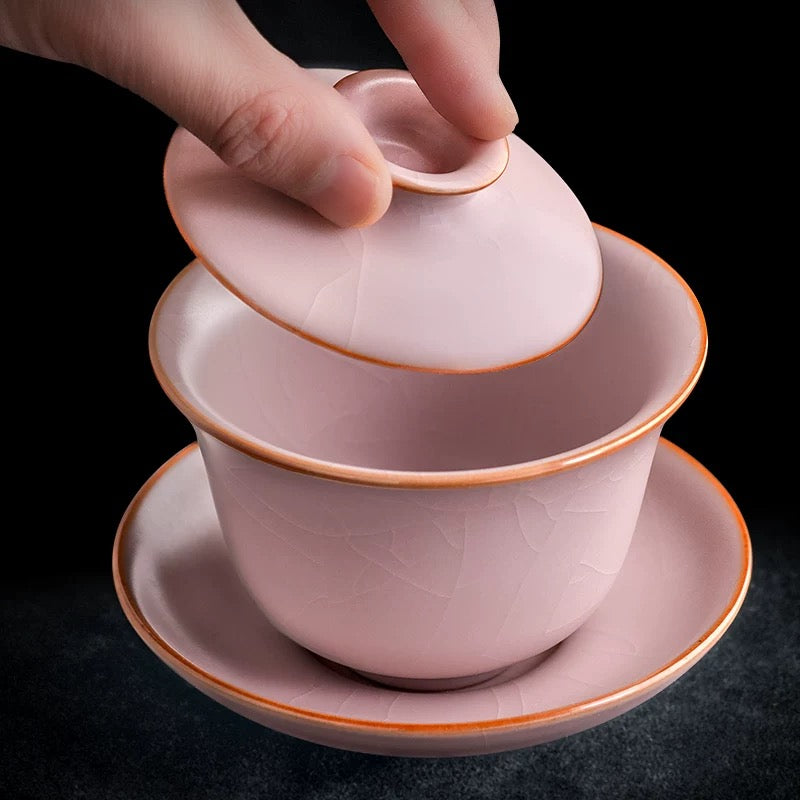Powder Crack Three-talent gaiwan