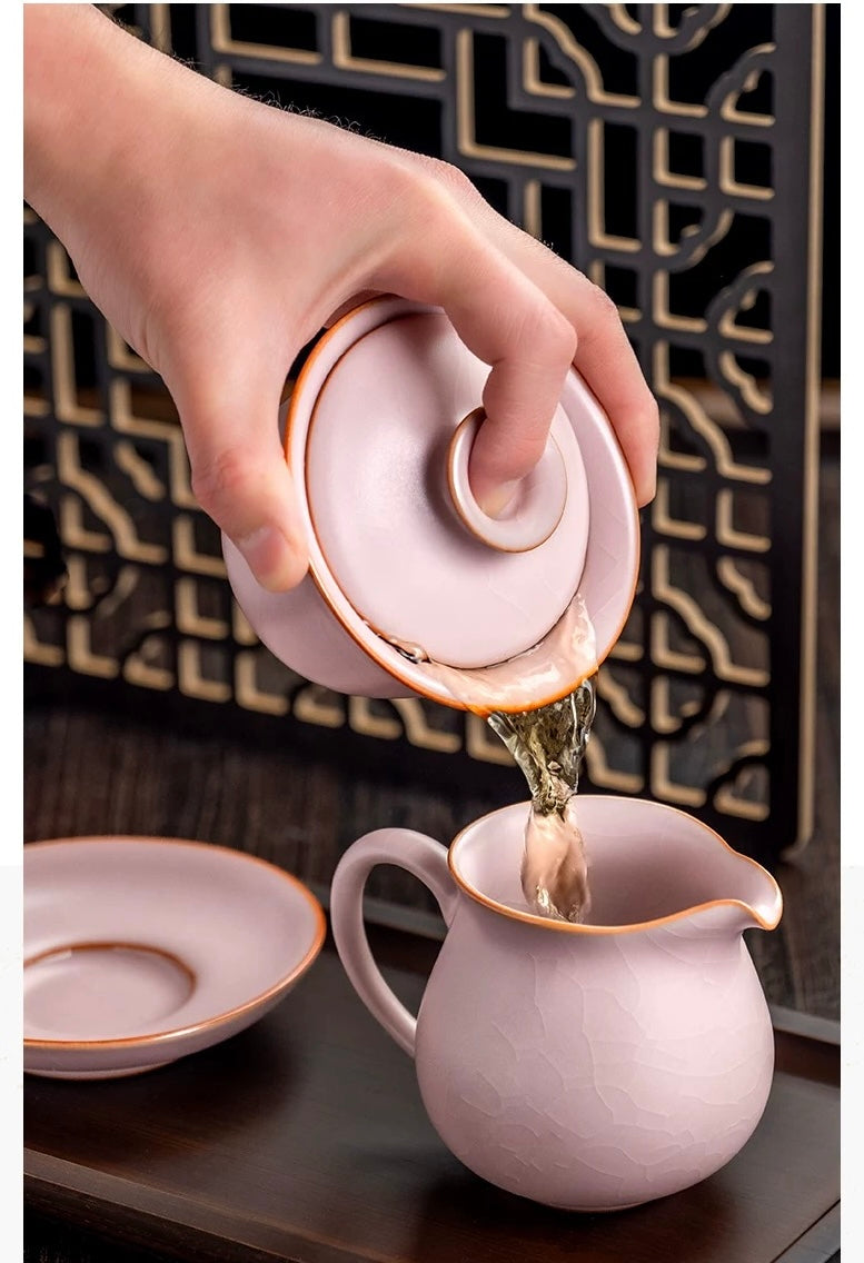 Powder Crack Three-talent gaiwan