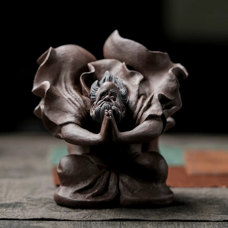 Flying Bodhidharma tea pet