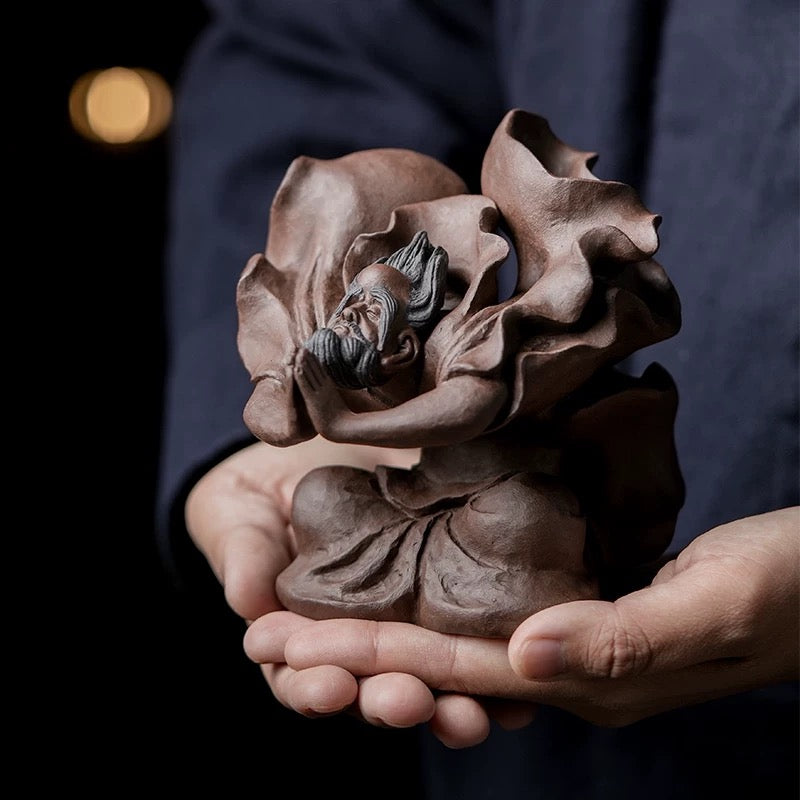 Flying Bodhidharma tea pet