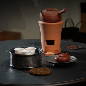 Pumpkin Red Clay tea stove