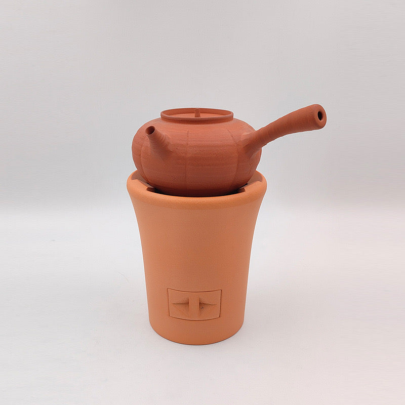 Pumpkin Red Clay tea stove