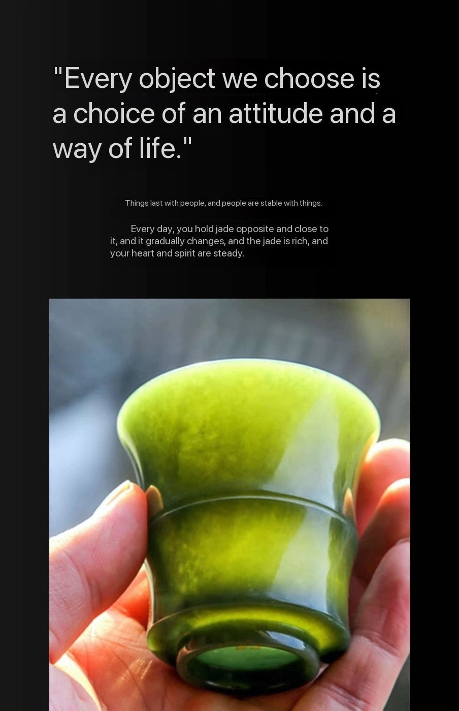 Natural Hetian Jade Master's Cup