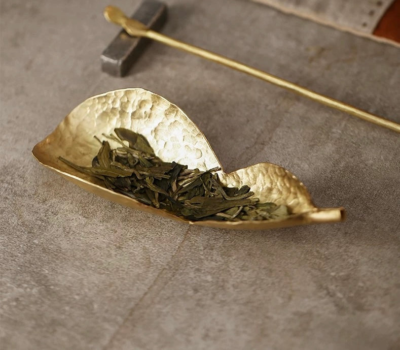 Brass Golden Gourd tea scoop