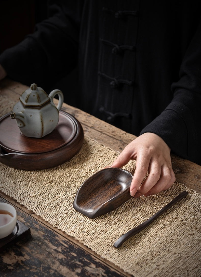 Ebony Wood tea scoop