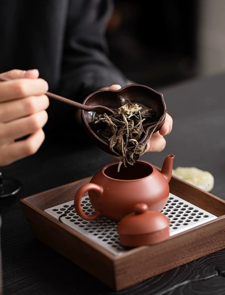 Ebony Gourd tea scoop