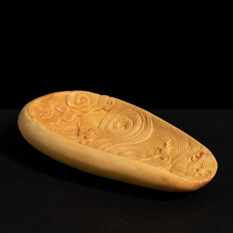 Boxwood tea scoop