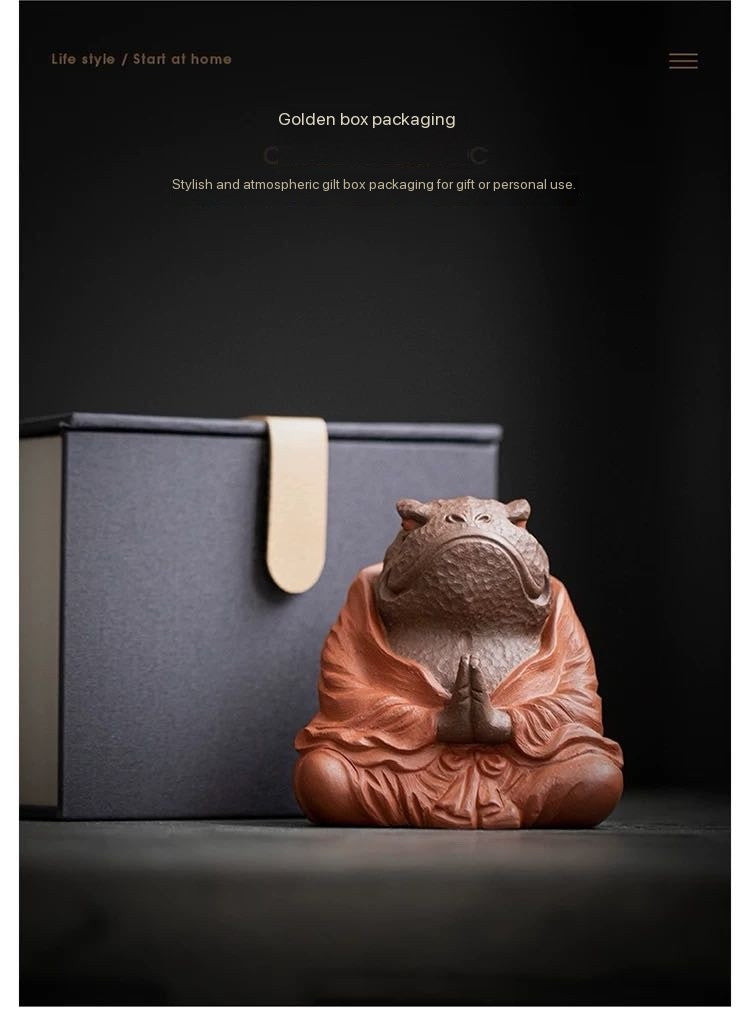 Master Golden Toad tea pet