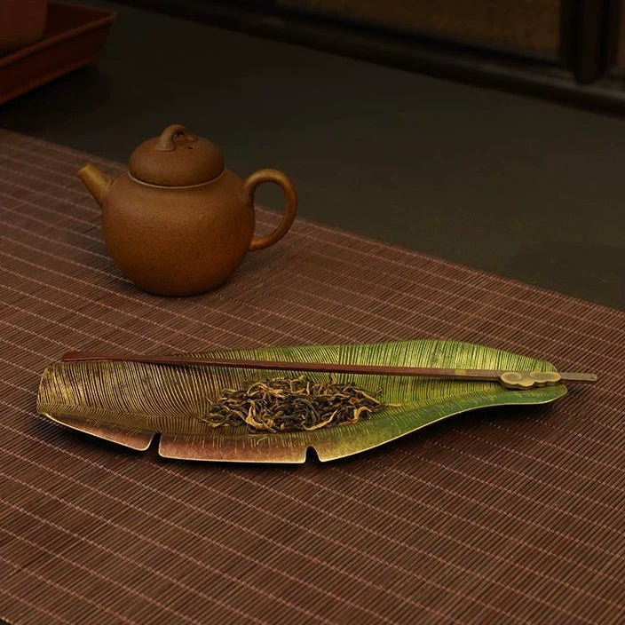 Banana Leaf tea scoop
