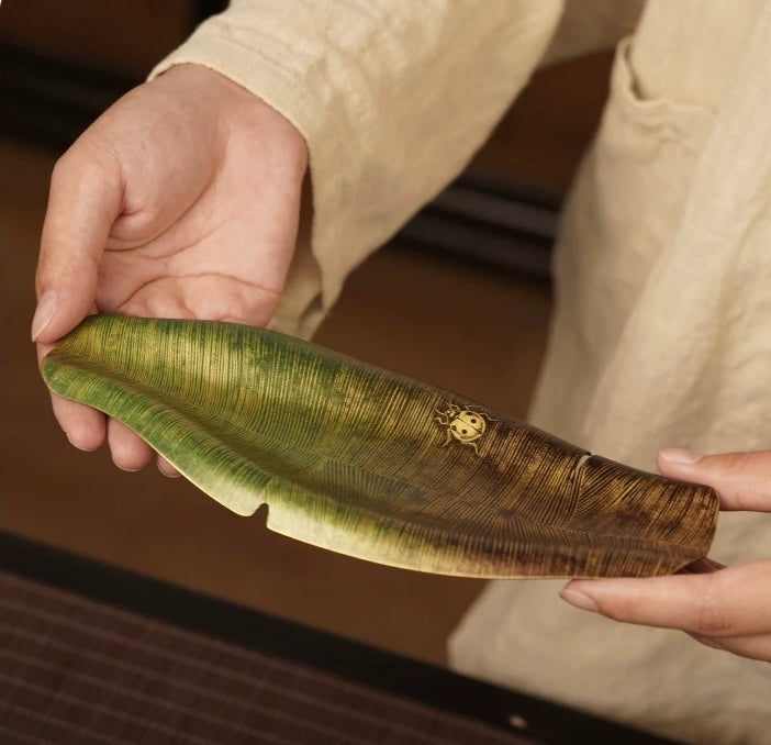 Banana Leaf tea scoop