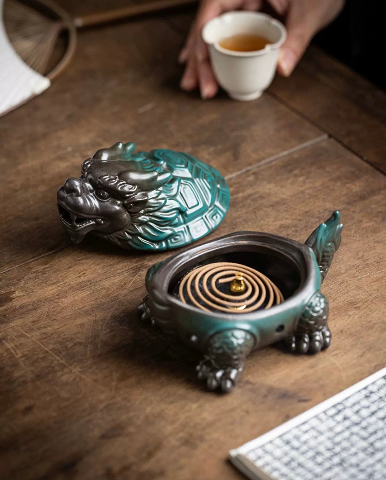 Dragon Turtle incense burner