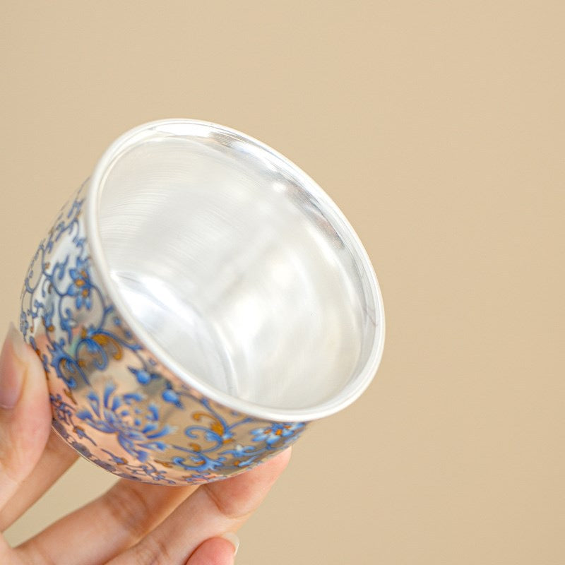 Blue Entwined Branch teacup