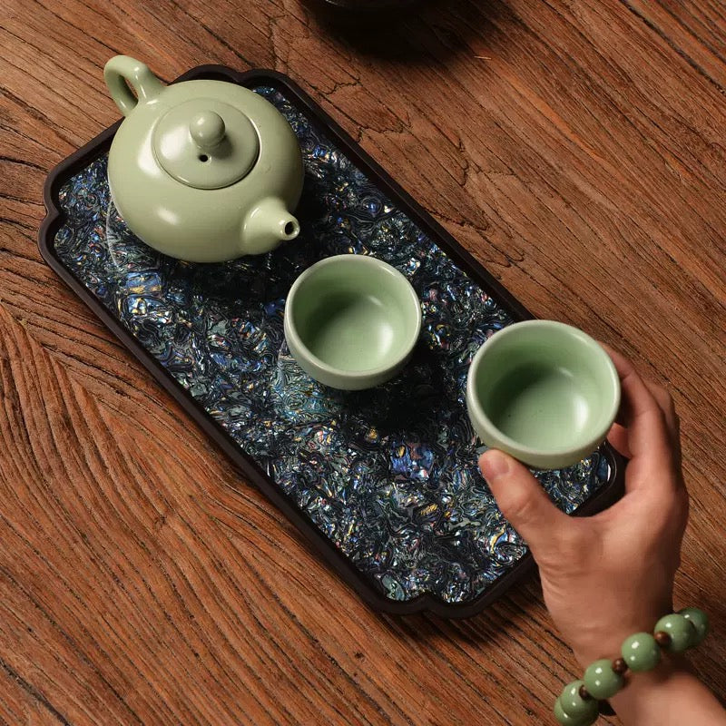 Mother-of-pearl Inlaid Light Luxury tea tray