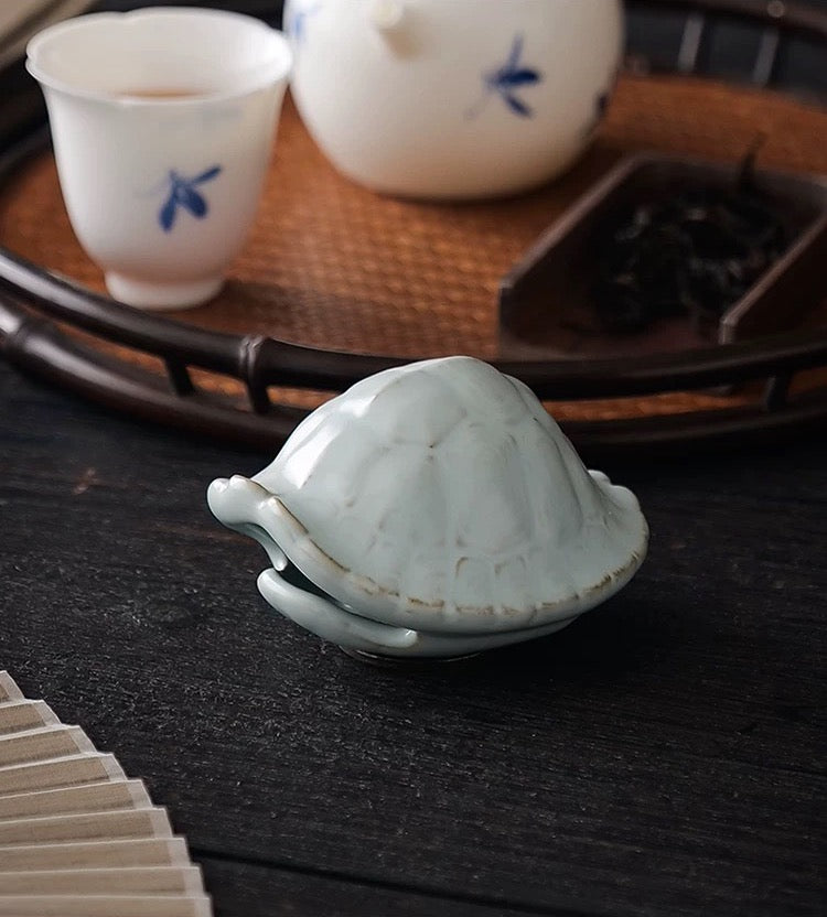 Blue Turtle Shell tea pet