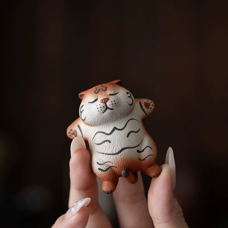 Bathing tiger tea pet