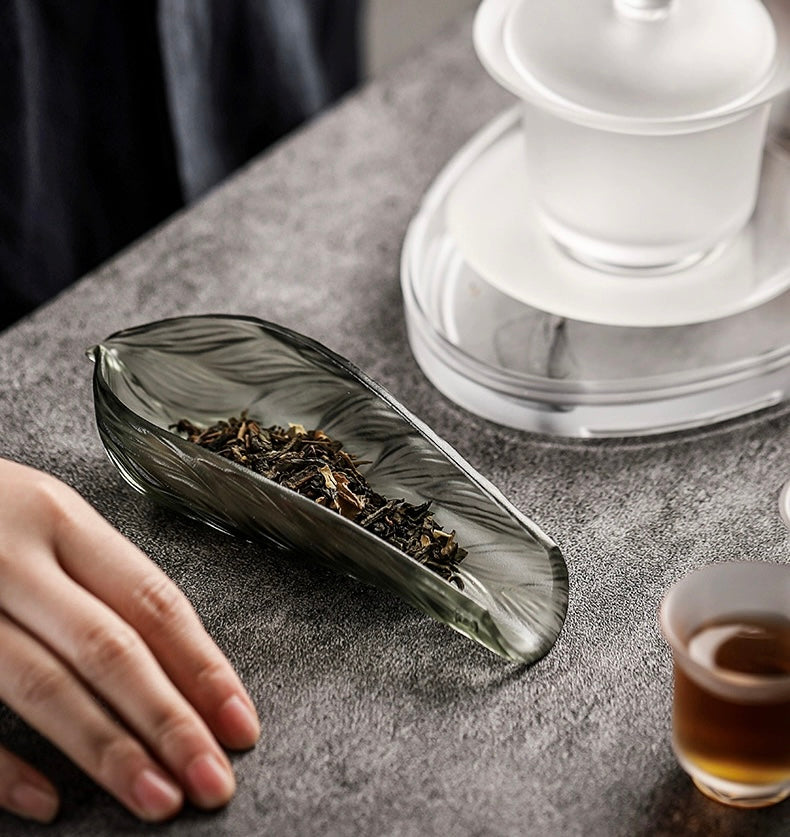 Jade tea scoop