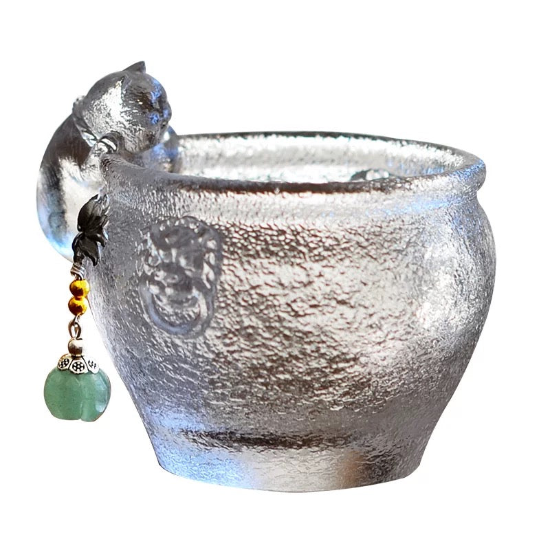 Glassy Cat teacup