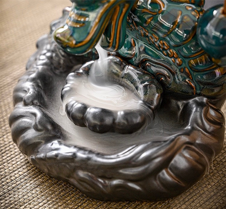 Dragon-shaped incense burner