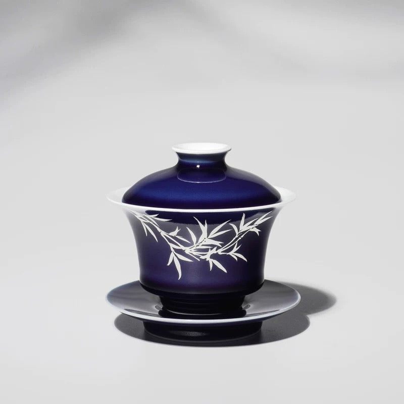 Hand-Painted Blue Glaze gaiwan