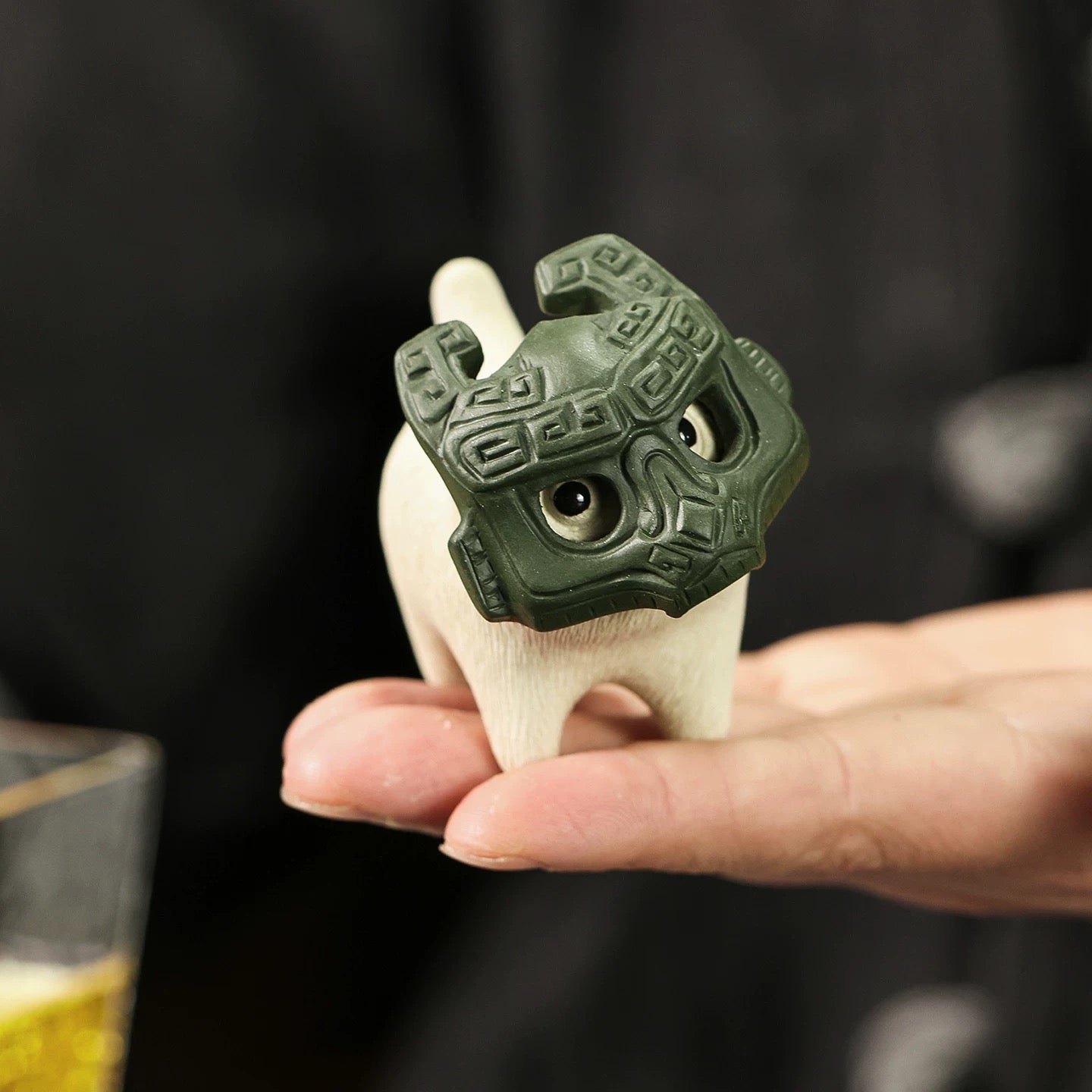 Masked Kitten tea pet