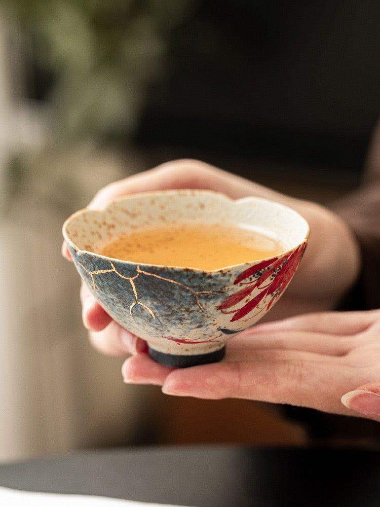 Blue And White Flint teacup