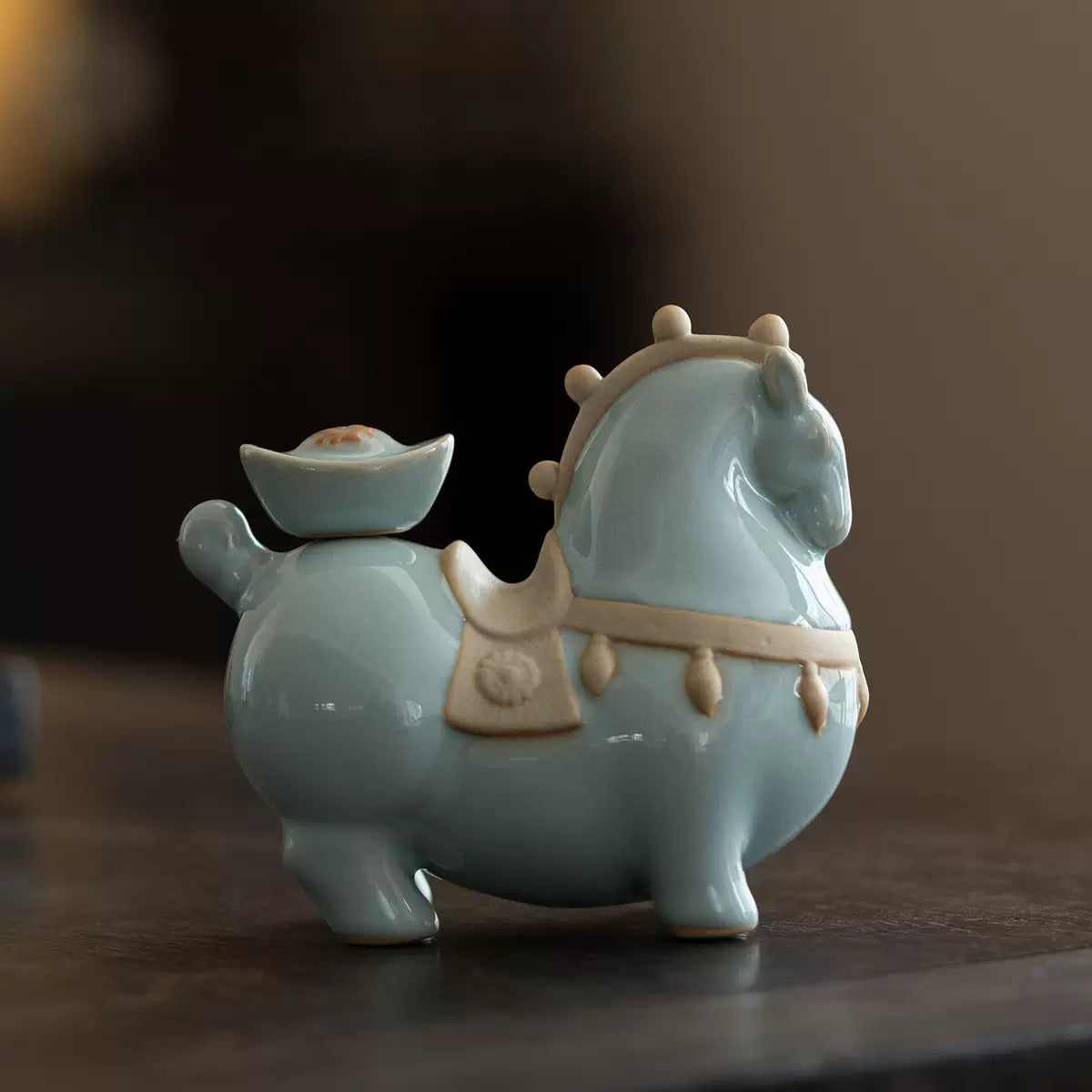 Blue Horse tea pet