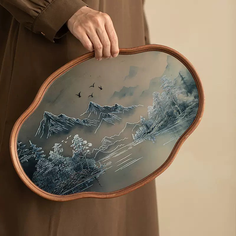 Green Mountains tea tray