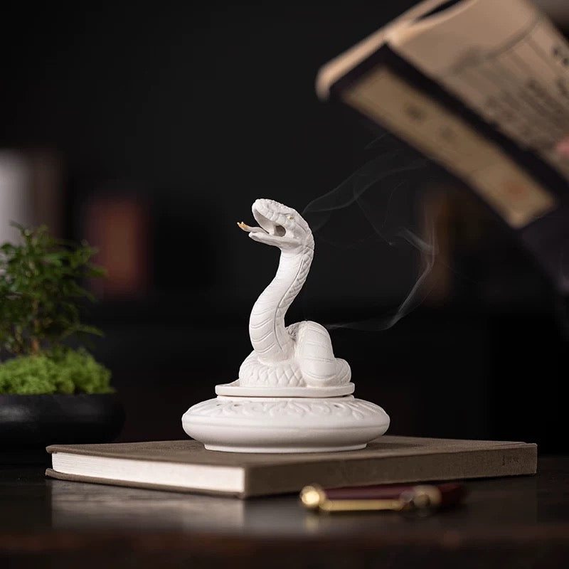 Head-headed Snake incense burner