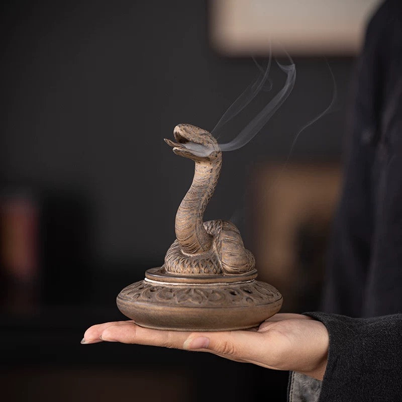 Head-headed Snake incense burner