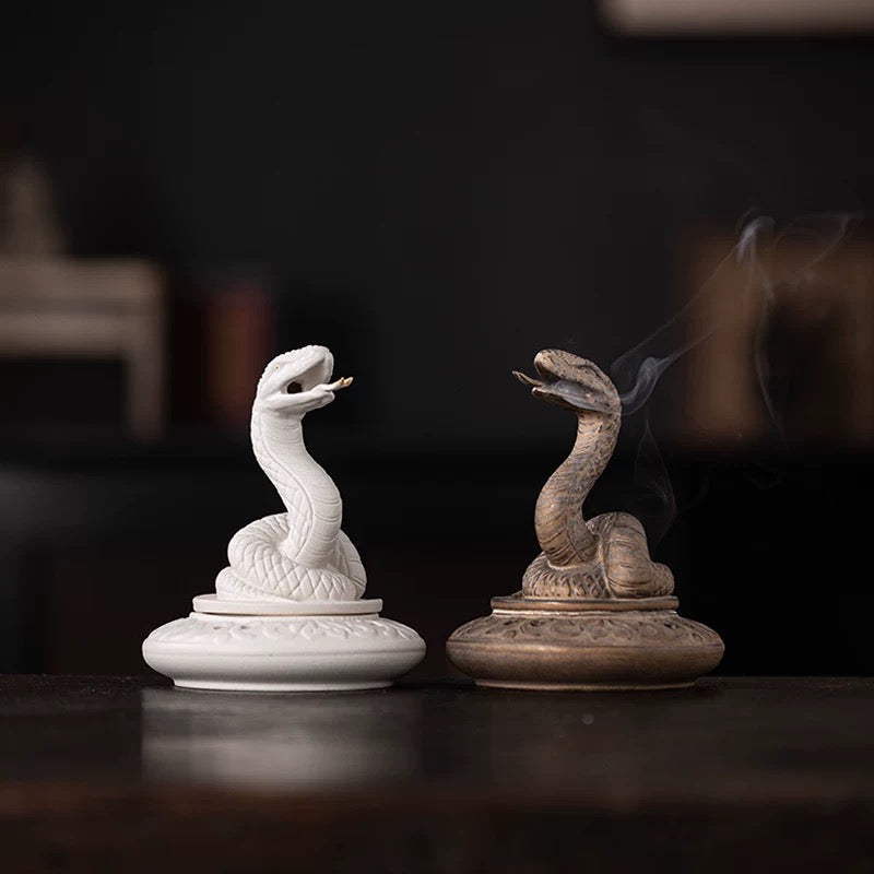 Head-headed Snake incense burner