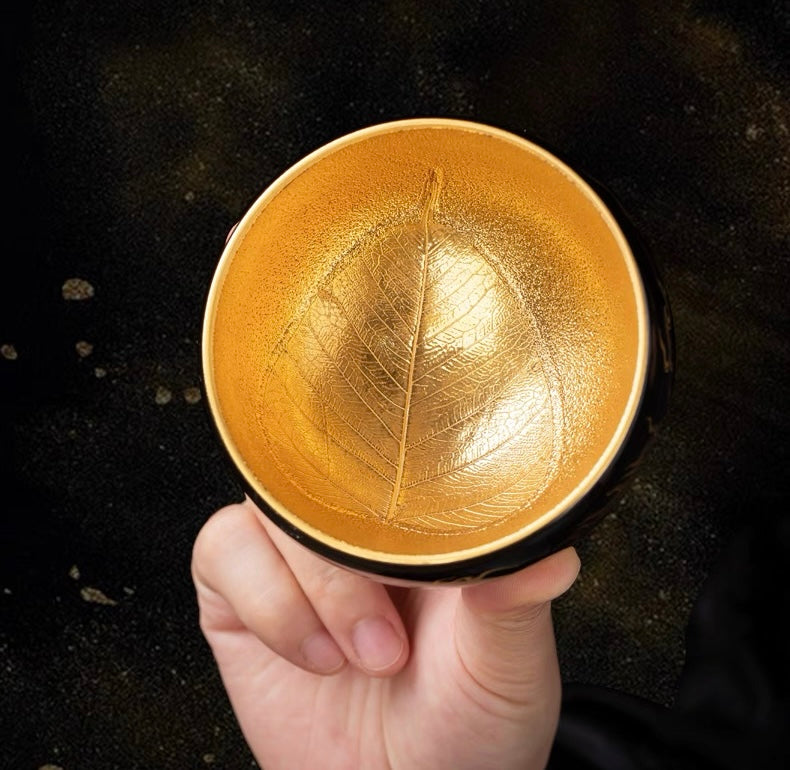 Hand-painted Golden Dragon Patterns teacup