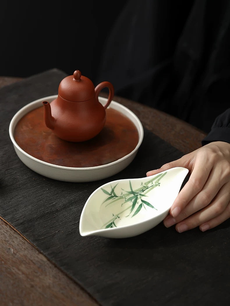 Hand-painted Green Bamboo