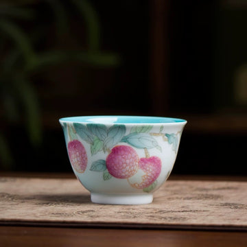 Hand-painted Lychee teacup