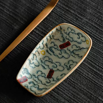 Hand-drawn tea scoop