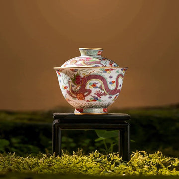 Hand-painted Dragon Patterns gai wan