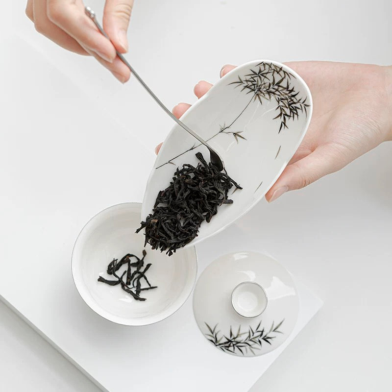 Ink Wash Painting tea scoop