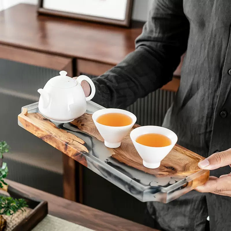 Resin Wood tea tray