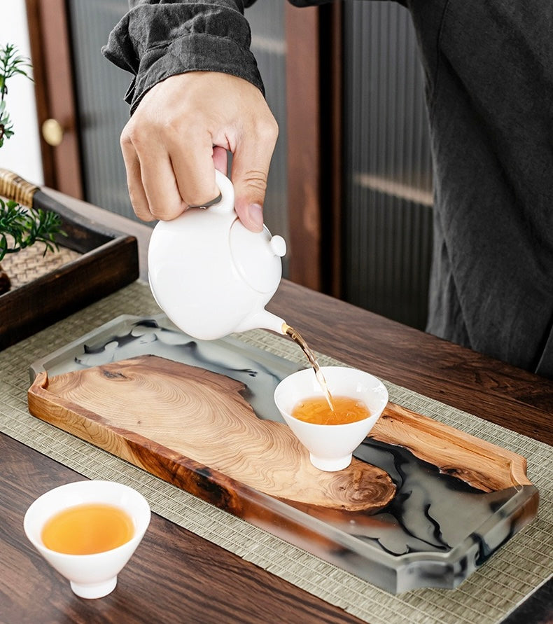 Resin Wood tea tray