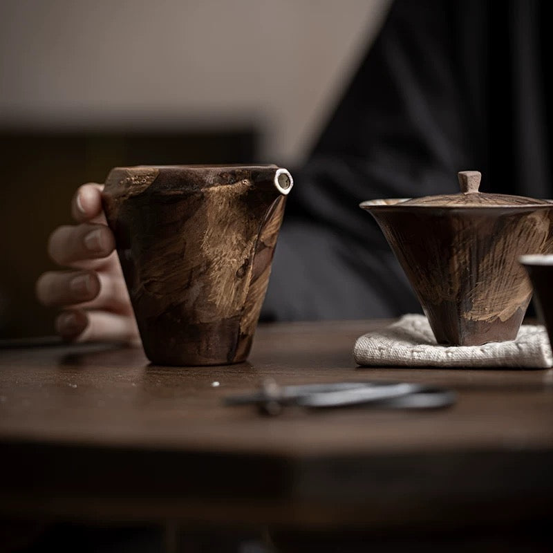 Tree Grain Brown fair cup