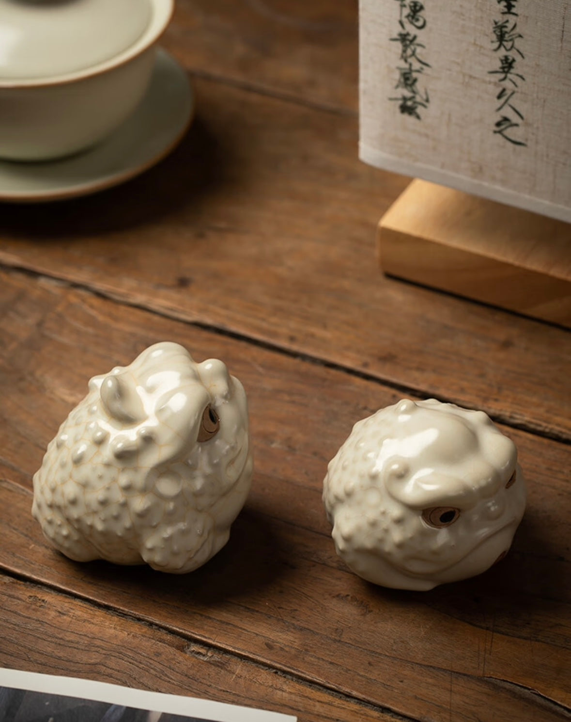 Three-legged Golden Toad tea pet